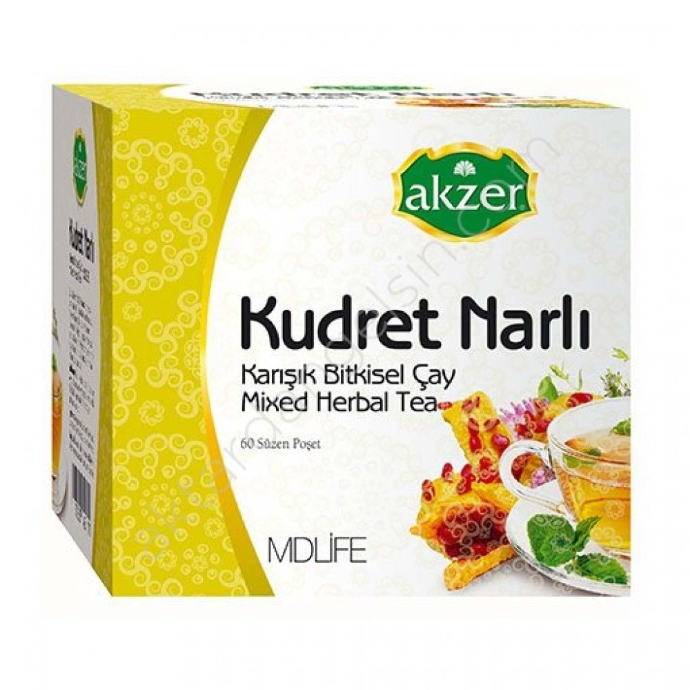 Akzer Kudret Narlı 60 Süzen Poşet Çay