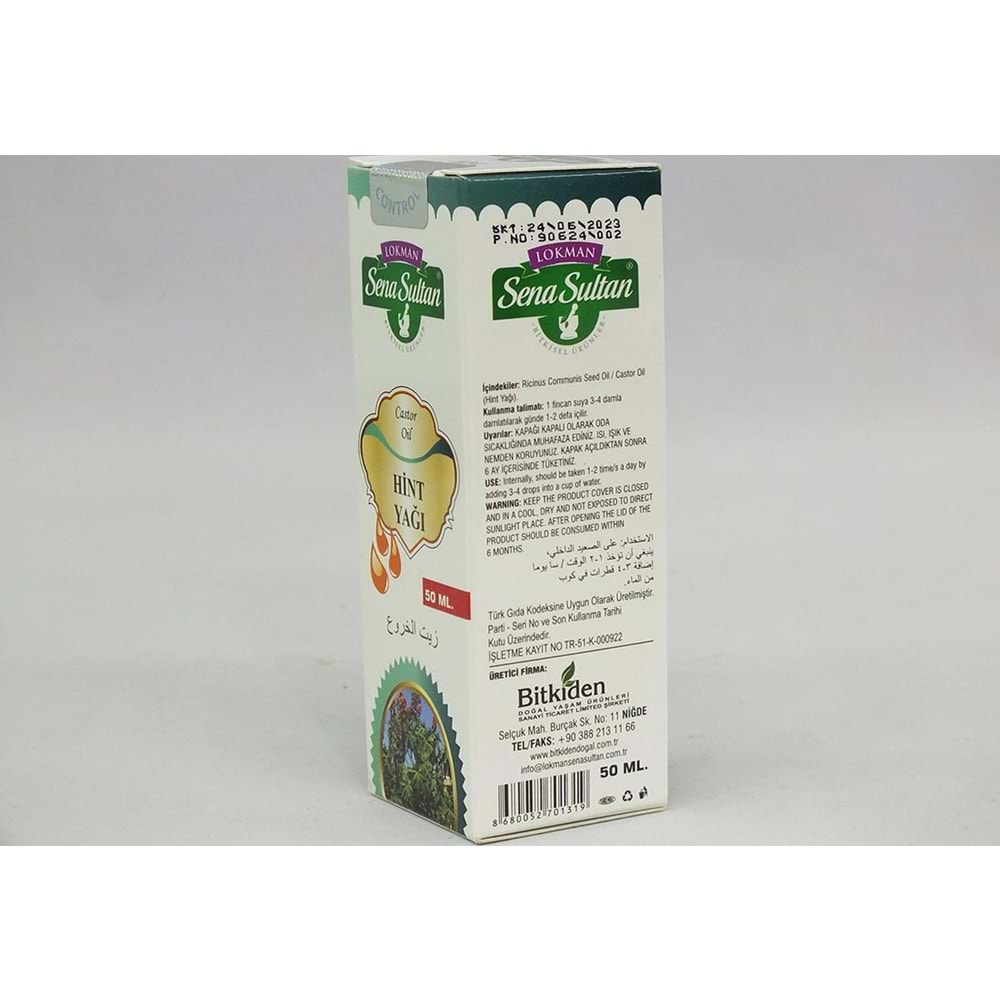 Lokman Sena Sultan Hint Yağı 50 Ml