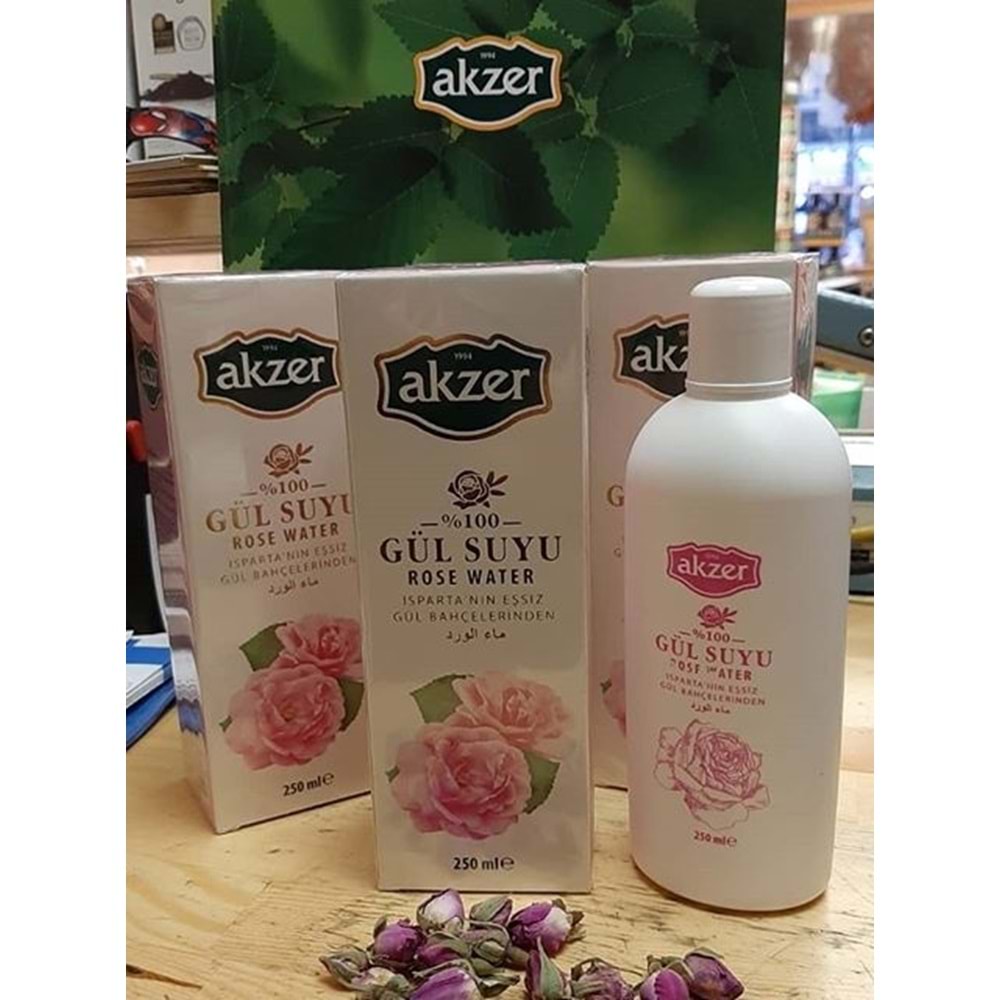 Akzer Saf Gül Suyu 250 Ml