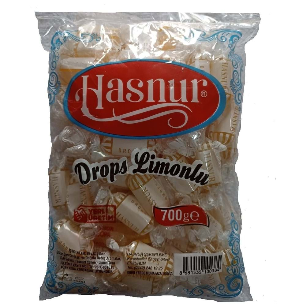 Hasnur Limonlu Şeker 700 Gr