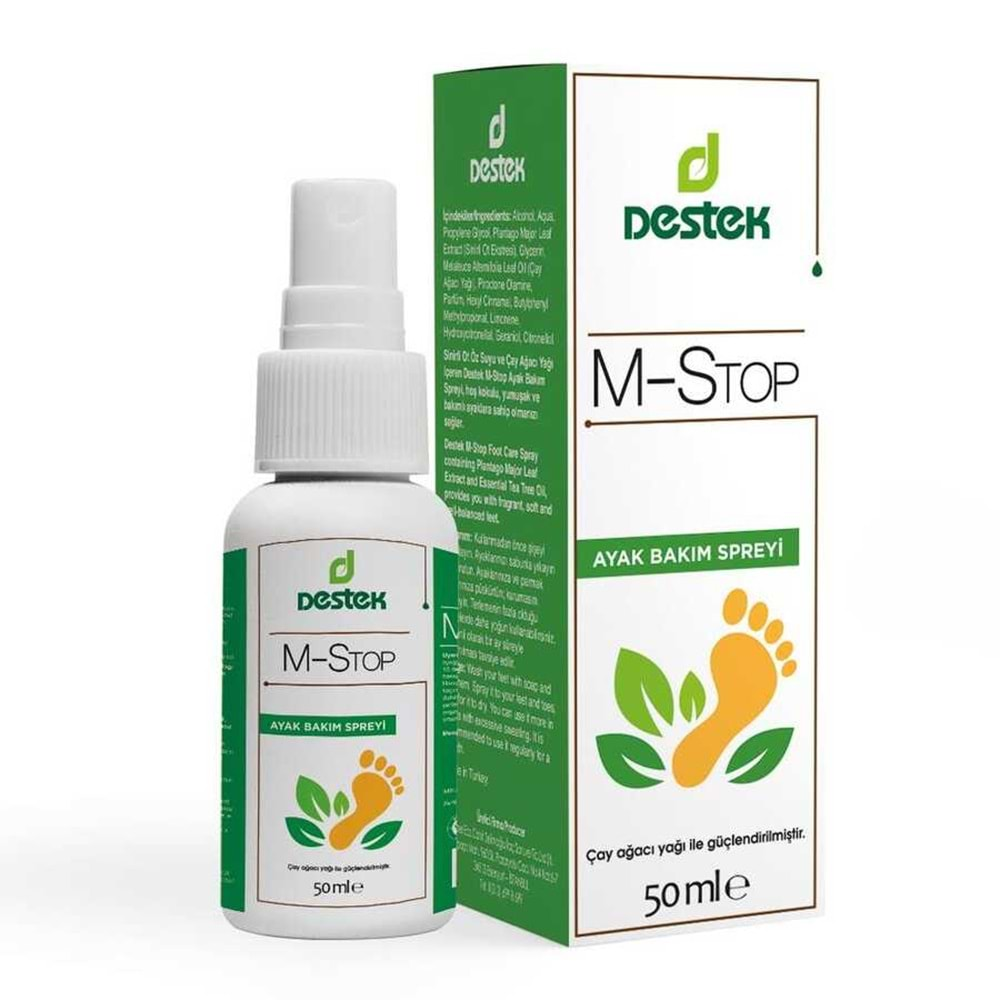 Destek M-Stop Ayak Bakım Spreyi 50 Ml