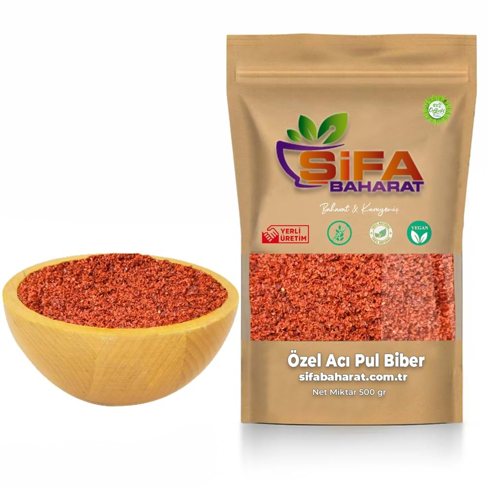 Şifa Baharat Özel Acı Pul Biber 500 gr