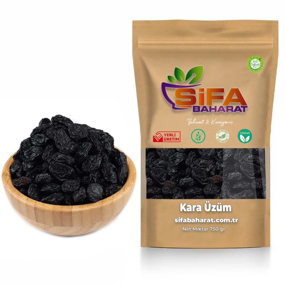 Şifa Baharat Kara Üzüm 750 gr