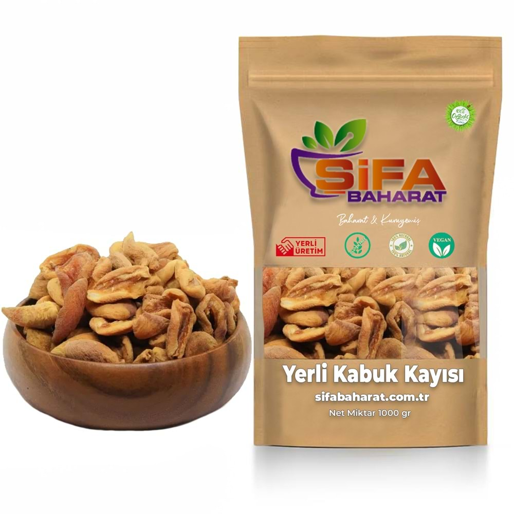 Şifa Baharat Kayısı Yerli Kabuk 1000 gr