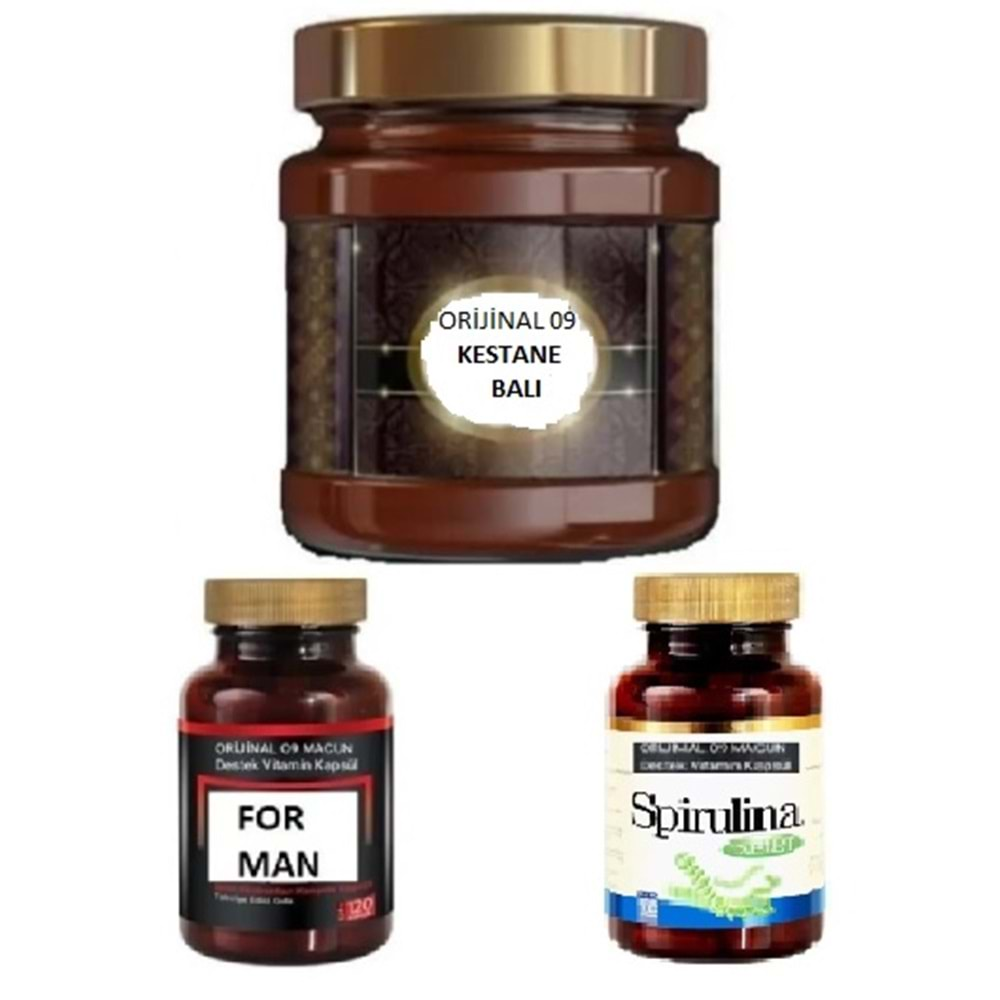 O9 Kestane Balı +formen+Spirulina Set