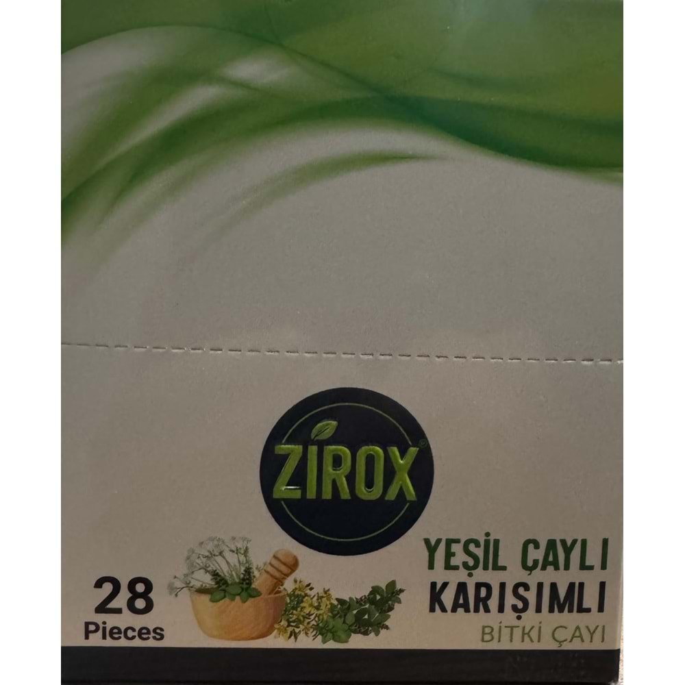 Zirox Yeşil Çaylı Karışımlı 28 Pieces