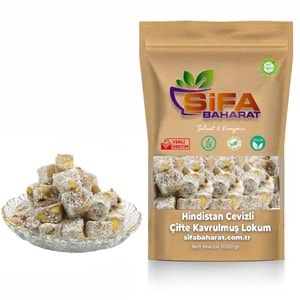 Şifa Baharat Çifte Kavrulmuş Extra Fıstıklı Lokum 1000 gr