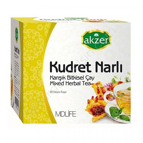 Akzer Kudret Narlı 60 Süzen Poşet Çay