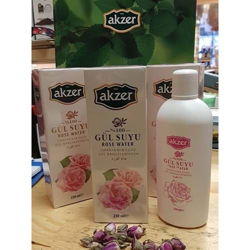 Akzer Saf Gül Suyu 250 Ml
