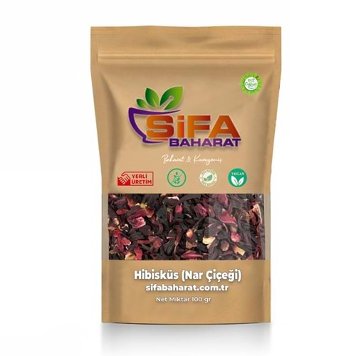 Şifa Baharat Hibisküs (Nar Çiçeği) 100 gr