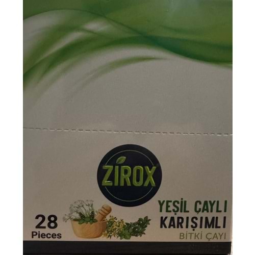Zirox Yeşil Çaylı Karışımlı 28 Pieces
