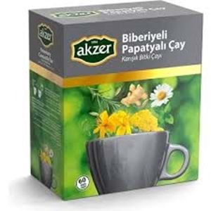 Akzer Biberiyeli Papatyalı Çay 60 Süzen Poşet